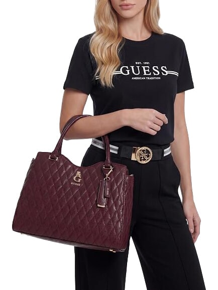 TAMARA Handtasche mit Schulterriemen Merlot - Damentaschen