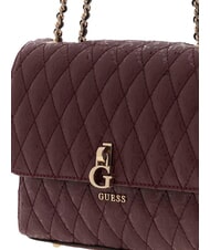 GUESS TAMARA Gesteppte Schultertasche Merlot - Damentaschen - 3