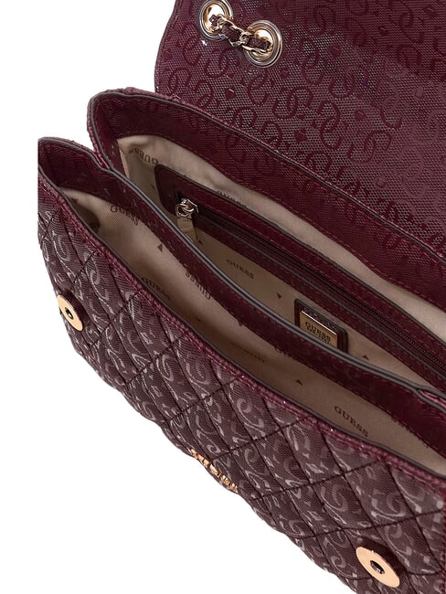 TAMARA Gesteppte Schultertasche Merlot - Damentaschen