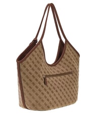 GUESS SAMANTHA Umh&auml;ngetasche Latte-Logo / braun - Damentaschen - 2