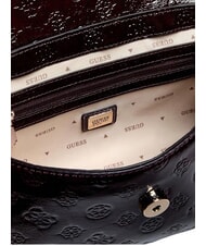 GUESS CARMELLA Umh&auml;ngetasche burgunderrotes Logo - Damentaschen - 3