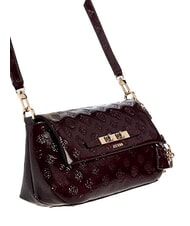 GUESS CARMELLA Umh&auml;ngetasche burgunderrotes Logo - Damentaschen - 4