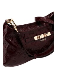 GUESS CARMELLA Umh&auml;ngetasche burgunderrotes Logo - Damentaschen - 4