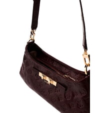 GUESS CARMELLA Umh&auml;ngetasche burgunderrotes Logo - Damentaschen - 5