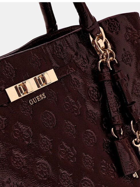 CARMELLA Handtasche mit Schulterriemen burgunderrotes Logo - Damentaschen
