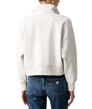 GUESS JEANS SCRIPT EMBRO NOTCH Sweatshirt mit Kragen gj lt grey heather - Sweatshirts Damen - 2