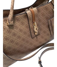 GUESS YVONNE LOGO Handtasche mit Schulterriemen MILCH-LOGO - Damentaschen - 4