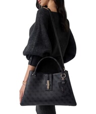 GUESS YVONNE LOGO Handtasche mit Schulterriemen Kohle - Damentaschen - 2