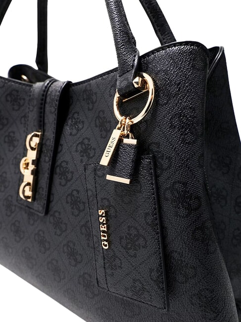YVONNE LOGO Handtasche mit Schulterriemen Kohle - Damentaschen