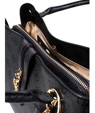 GUESS YVONNE LOGO Handtasche mit Schulterriemen Kohle - Damentaschen - 7