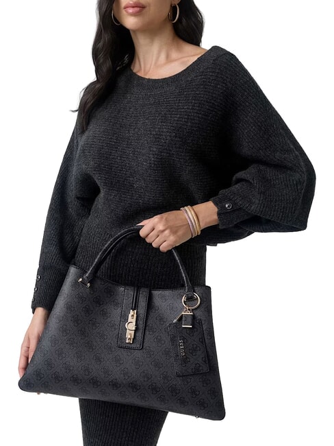 YVONNE LOGO Handtasche mit Schulterriemen Kohle - Damentaschen