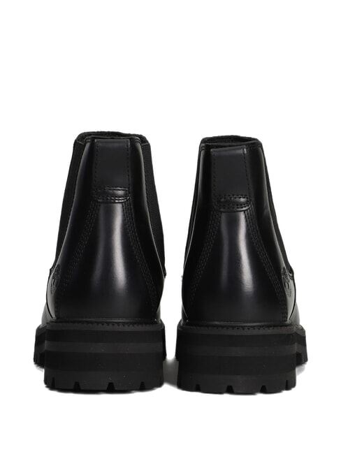 BRITTON DRIVE Lederstiefeletten schwarzes Vollkorn - Damenschuhe