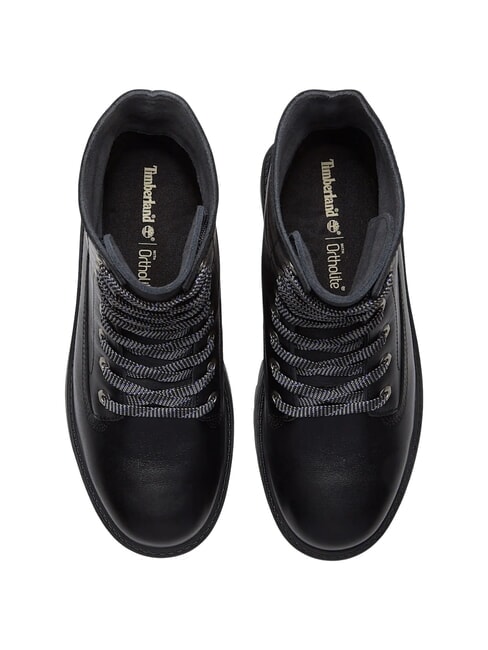 STONE STREET Lederstiefeletten schwarzes Vollkorn - Damenschuhe
