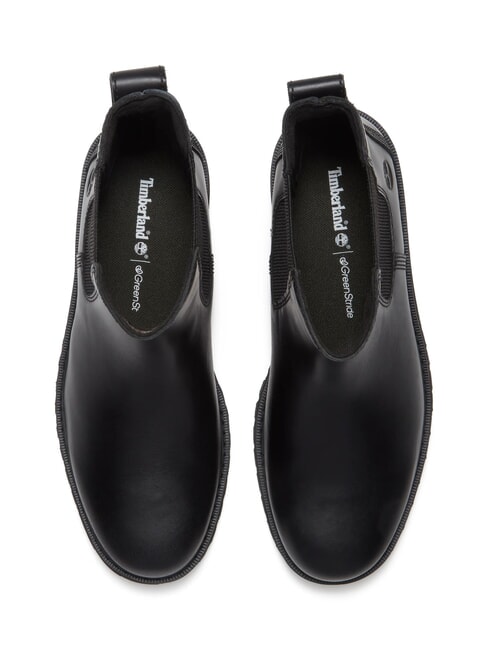 BRITTON DRIVE Niedrige Lederstiefeletten schwarzes Vollkorn - Damenschuhe