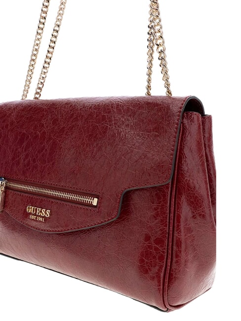 ANTONIA Schultertasche mit zwei Henkeln ROT - Damentaschen