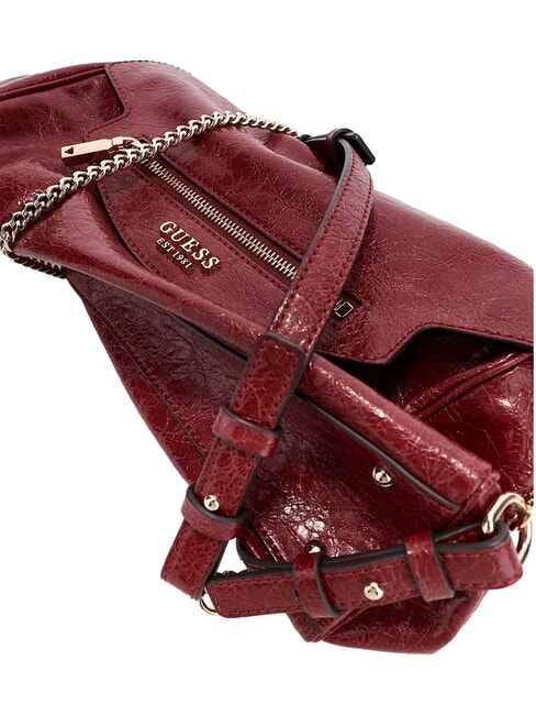 ANTONIA Schultertasche mit zwei Henkeln ROT - Damentaschen