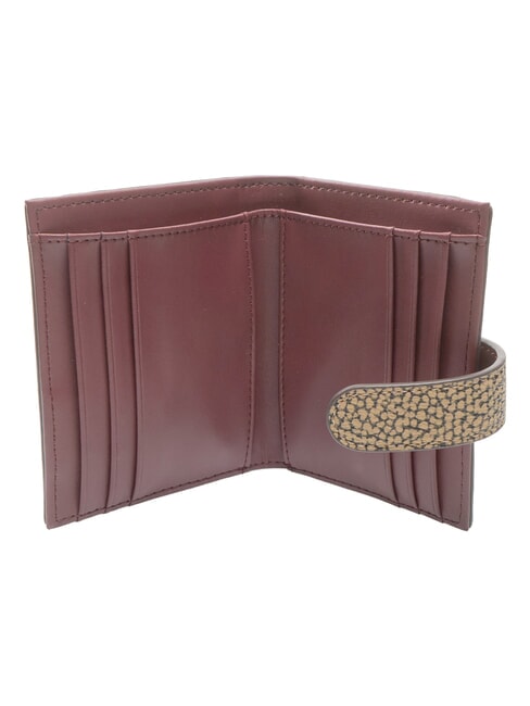 BRUNCH Kompaktes Portemonnaie op naturale/merlot - Brieftaschen Damen