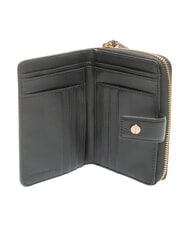 BORBONESE BIRDIE Mittelgro&szlig;e Ledergeldb&ouml;rse schwarz / naturop - Brieftaschen Damen - 2