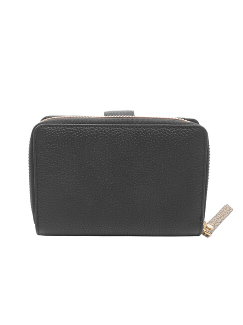 BIRDIE Mittelgro&szlig;e Ledergeldb&ouml;rse schwarz / naturop - Brieftaschen Damen