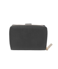 BORBONESE BIRDIE Mittelgro&szlig;e Ledergeldb&ouml;rse schwarz / naturop - Brieftaschen Damen - 3