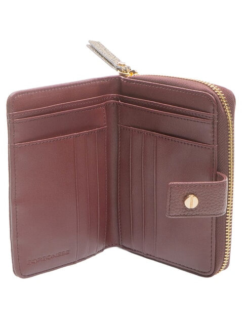 BIRDIE Mittelgro&szlig;e Ledergeldb&ouml;rse merlot/op naturale - Brieftaschen Damen
