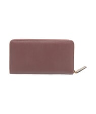 BORBONESE BIRDIE Gro&szlig;es Lederportemonnaie merlot/op naturale - Brieftaschen Damen - 3