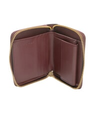 BORBONESE BIRDIE Mittelgro&szlig;e Ledergeldb&ouml;rse Merlot/Natural Op - Brieftaschen Damen - 2