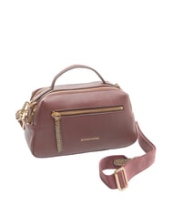 BORBONESE TRUNK BAGS Handtasche mit Schulterriemen Merlot/Natural Op - Damentaschen - 2