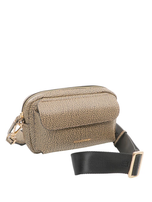 NODI Mini-Schultertasche natur op / schwarz - Damentaschen