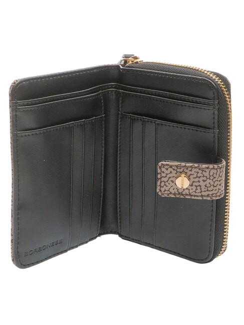 FLEXOS SOFT Mittlere Geldb&ouml;rse natur op / schwarz - Brieftaschen Damen