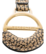 BORBONESE LOGO Schl&uuml;sselanh&auml;nger mit eingraviertem Logo op / natu - Schl&uuml;sselanh&auml;nger und Schl&uuml;sseletuis - 2