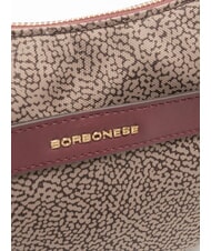 BORBONESE LUNA DOWNTOWN Mini-Schultertasche natural op/merlot - Damentaschen - 3