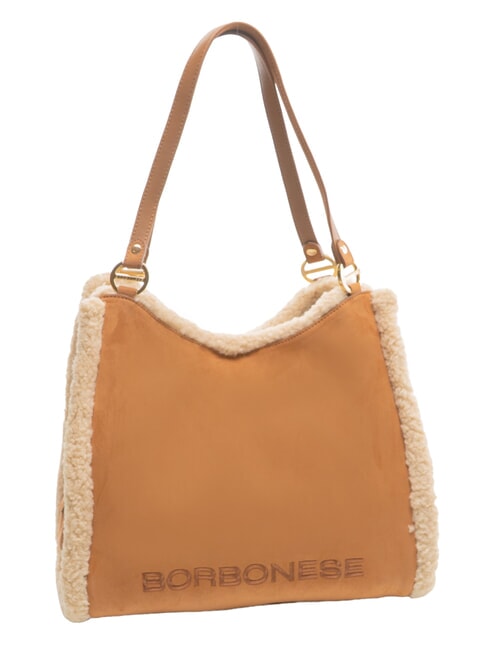 SUEDE LOGO Schultertasche Leder - Damentaschen