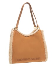 BORBONESE SUEDE LOGO Schultertasche - Damentaschen