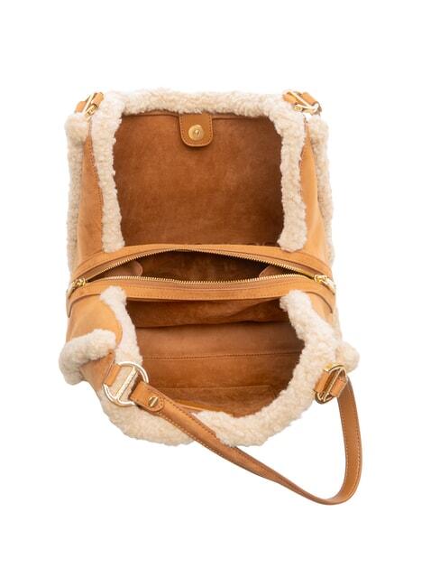 SUEDE LOGO Schultertasche Leder - Damentaschen