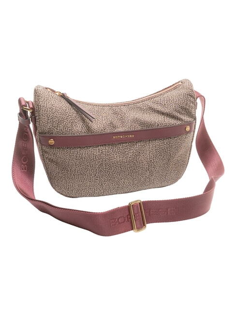 LUNA DOWNTOWN Verstellbare Schultertasche natural op/merlot - Damentaschen