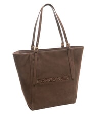 BORBONESE SUEDE LOGO Schultertasche - Damentaschen
