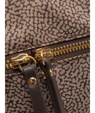 BORBONESE LUNA FLEXOS ZIP Schultertasche, verstellbar natur op/dunkelbraun - Damentaschen - 3