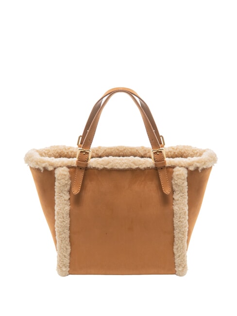 SUEDE LOGO Handtasche mit Schulterriemen Leder - Damentaschen