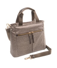 BORBONESE FLEXOS ZIP Handtasche mit Schulterriemen natur op/dunkelbraun - Damentaschen - 3