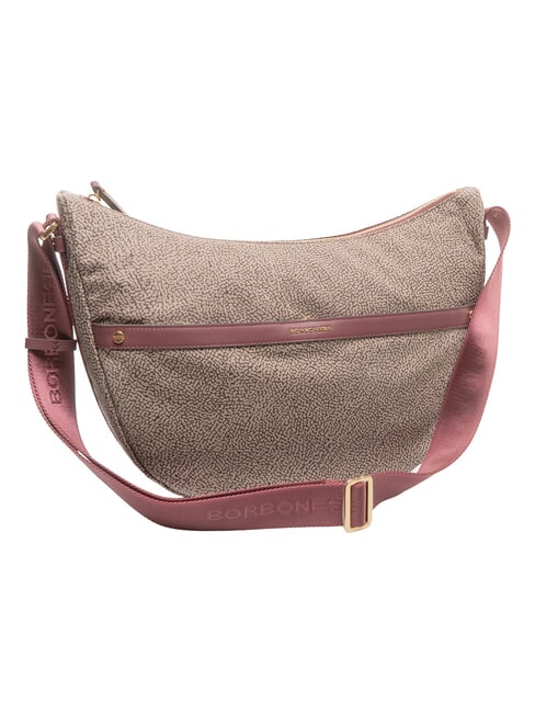 LUNA DOWNTOWN Verstellbare Schultertasche natural op/merlot - Damentaschen