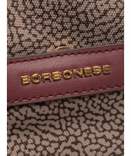 BORBONESE LUNA DOWNTOWN Verstellbare Schultertasche natural op/merlot - Damentaschen - 3