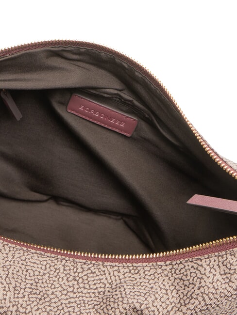 LUNA DOWNTOWN Verstellbare Schultertasche natural op/merlot - Damentaschen