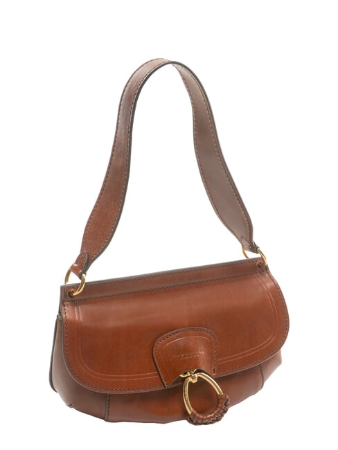 ERICA Schultertasche, Leder BRAUN - Damentaschen