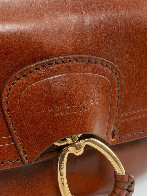 ERICA Schultertasche, Leder BRAUN - Damentaschen