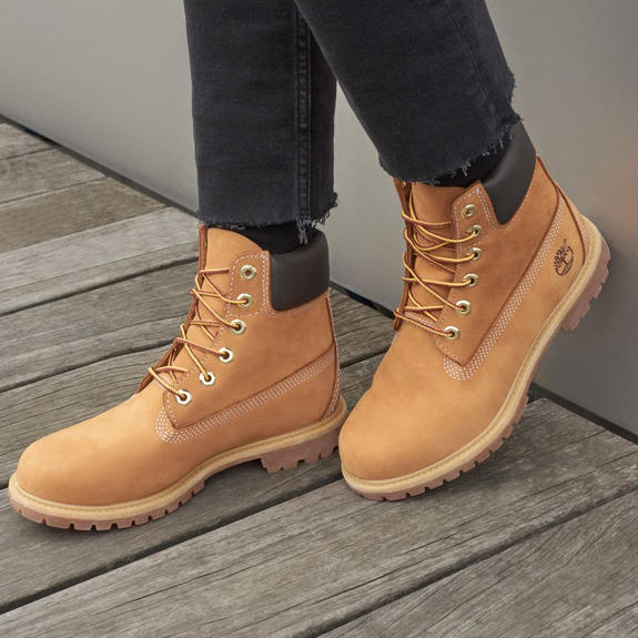 Stivaletti 6 ZOLL PREMIUM, aus Nubukleder braun - Damenschuhe