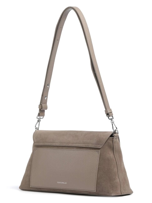 NIKLA SUEDE BIMATERIAL Umh&auml;ngetasche warmes Taupe - Damentaschen