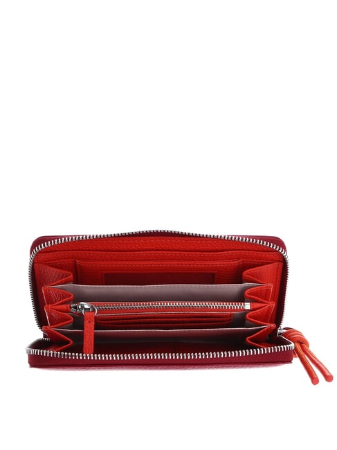 MYRTHA MAXI LOG Gro&szlig;e Lederbrieftasche mit Rundum-Rei&szlig;verschluss Gras gr / Moos gr - Damentaschen