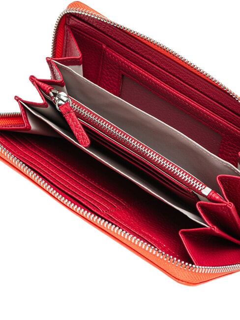 MYRTHA MAXI LOG Gro&szlig;e Lederbrieftasche mit Rundum-Rei&szlig;verschluss Gazpacho/Sangri - Damentaschen