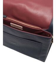 COCCINELLE DORIAN Schultertasche aus geh&auml;mmertem Leder Mitternachtsblau - Damentaschen - 3